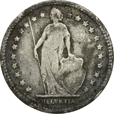 Coin, Switzerland, Franc, 1880, Bern, VF(20-25), Silver, KM:24