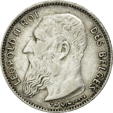 Belgium, 50 Centimes, 1909, AU(50-53), Silver, KM:60.2