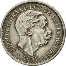 Luxembourg, Adolphe, 10 Centimes, 1901, AU(50-53), Copper-nickel, KM:25