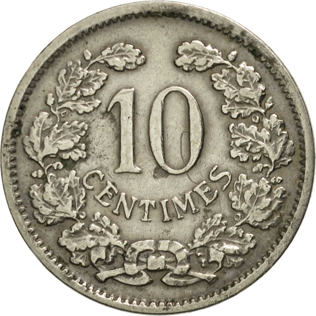 Luxembourg, Adolphe, 10 Centimes, 1901, AU(50-53), Copper-nickel, KM:25