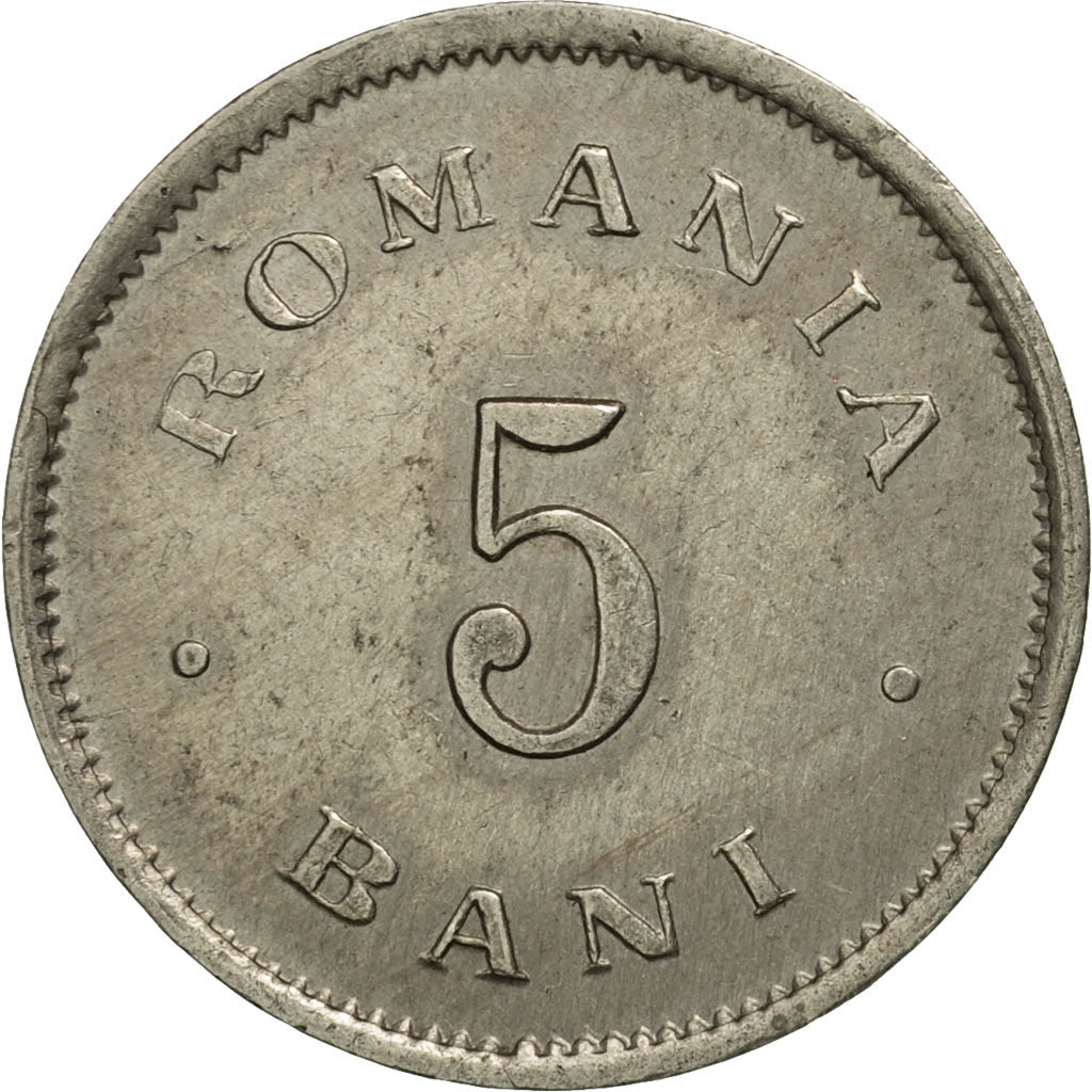 Romania, Carol I, 5 Bani, 1900, AU(50-53), Copper-nickel, KM:28