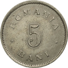 Romania, Carol I, 5 Bani, 1900, AU(50-53), Copper-nickel, KM:28