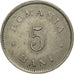 Romania, Carol I, 5 Bani, 1900, AU(50-53), Copper-nickel, KM:28