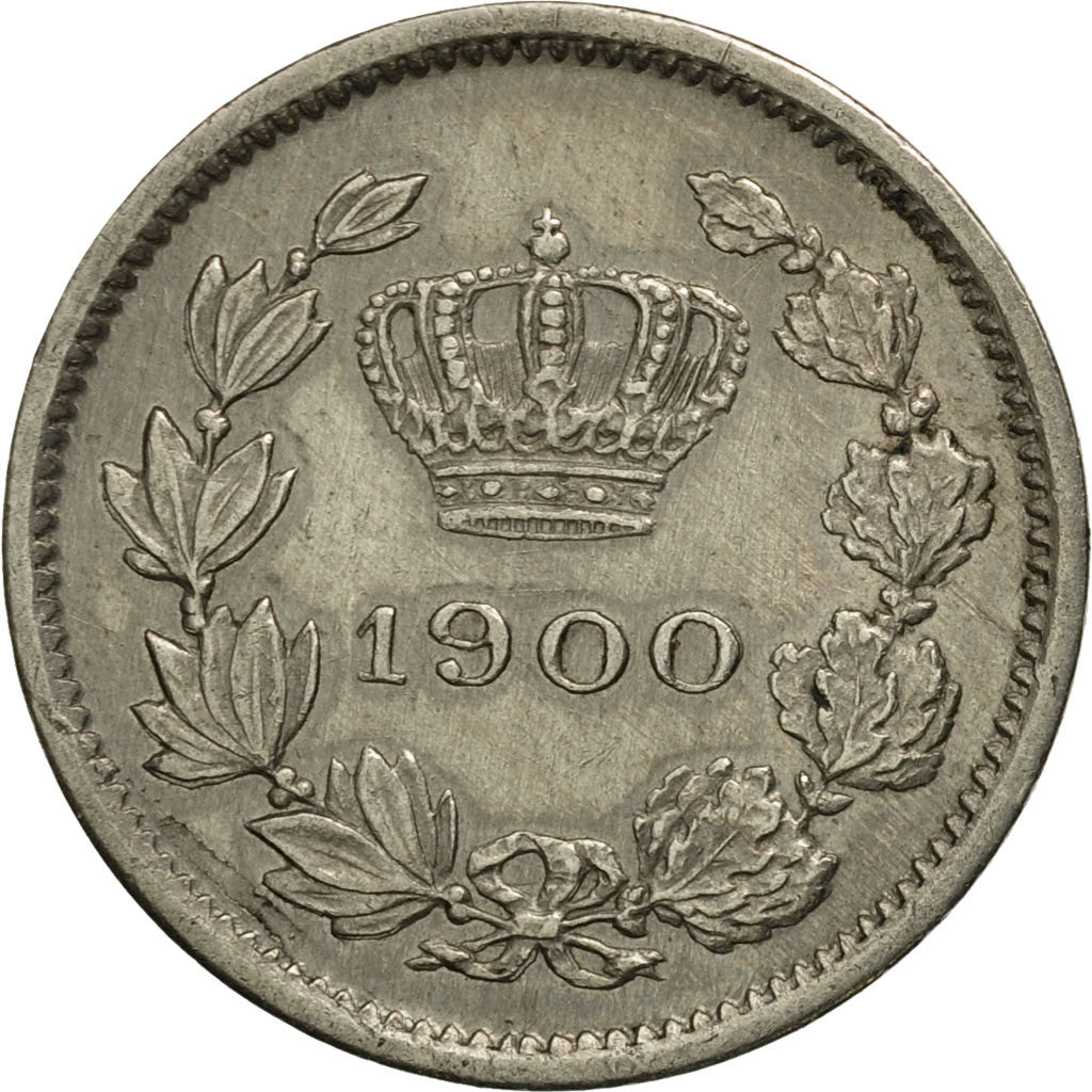 Romania, Carol I, 5 Bani, 1900, AU(50-53), Copper-nickel, KM:28