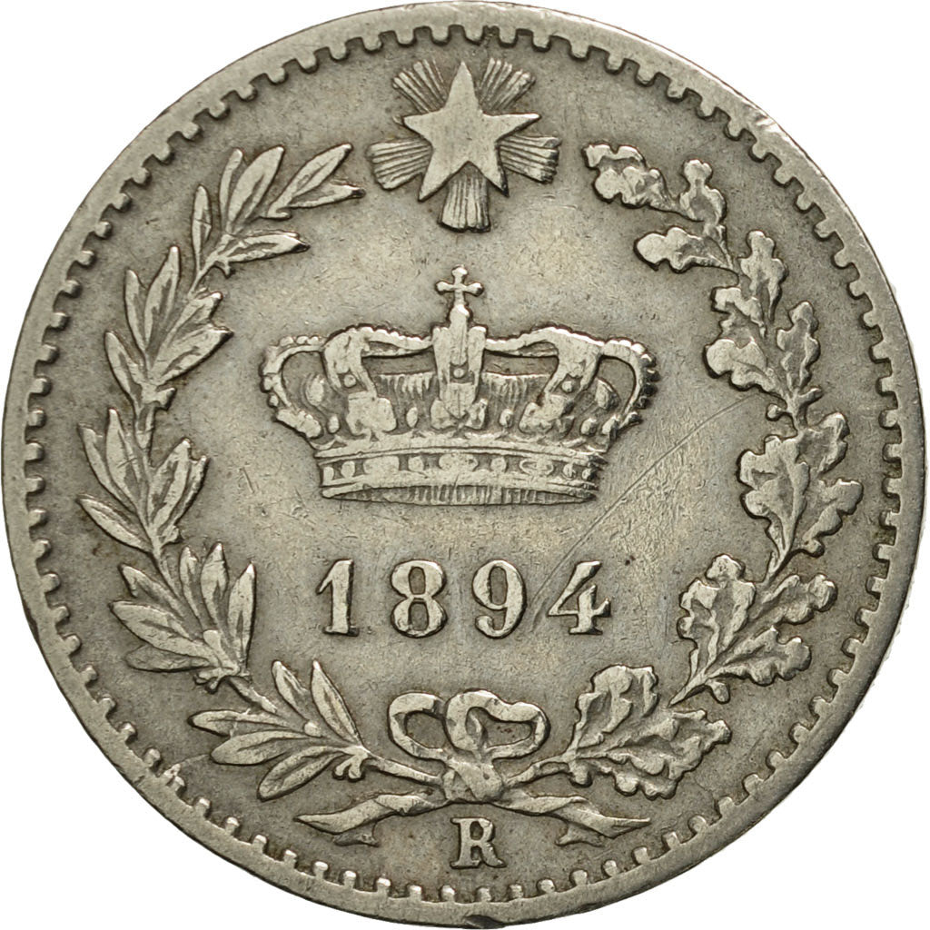 Italy, Umberto I, 20 Centesimi, 1894, Rome, AU(50-53), Copper-nickel, KM:28.2
