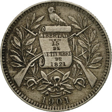 Guatemala, Real, 1901, EF(40-45), Copper-nickel, KM:177