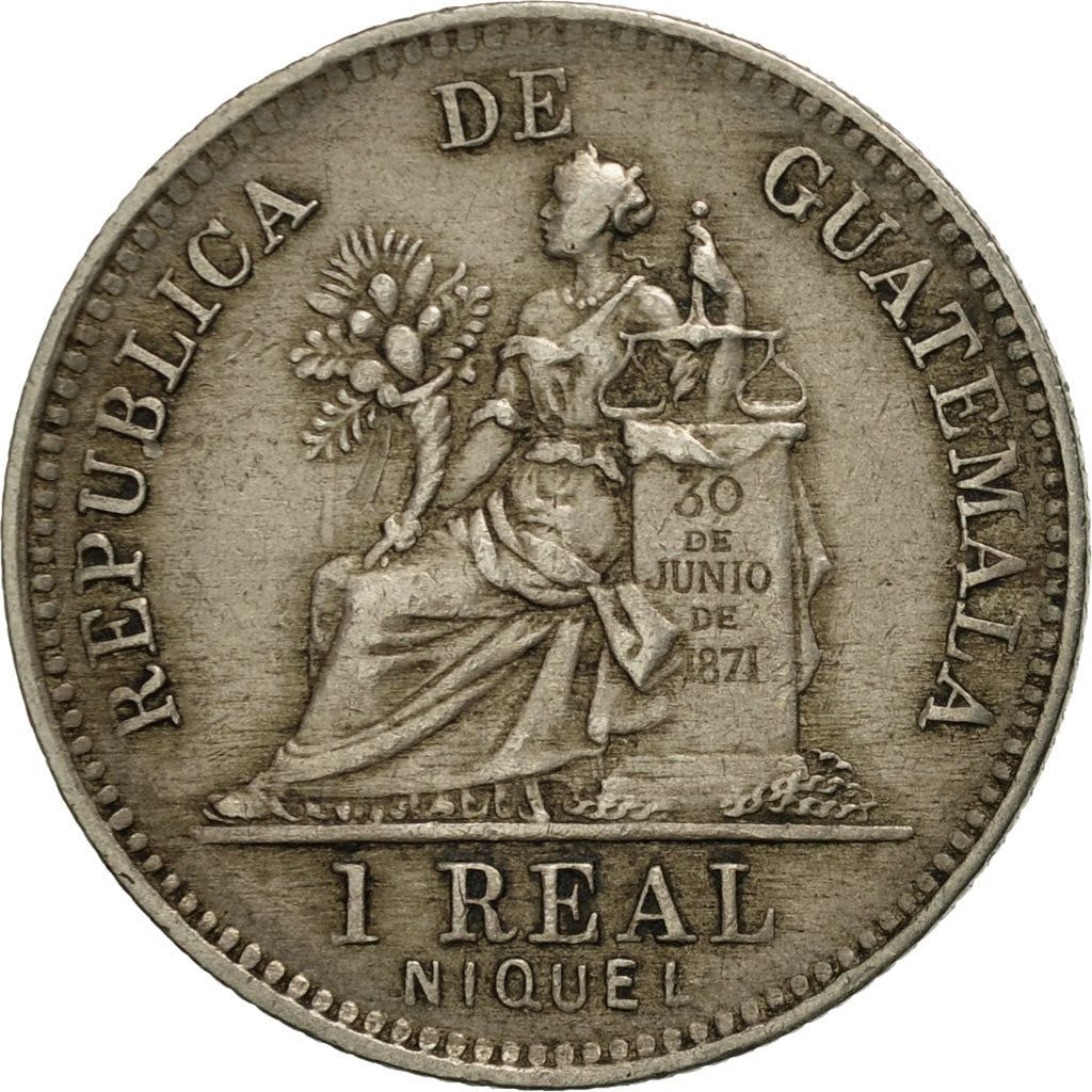 Guatemala, Real, 1901, EF(40-45), Copper-nickel, KM:177
