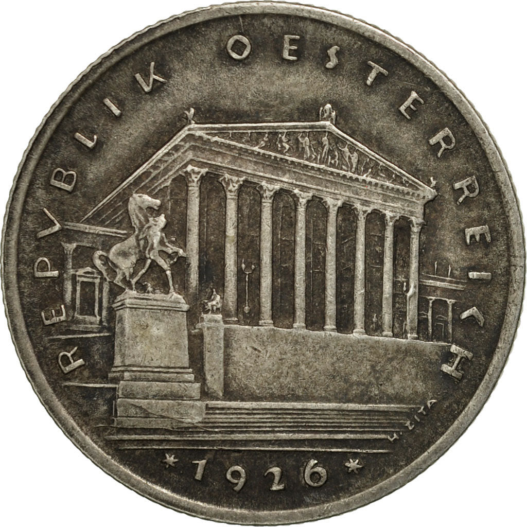 Austria, Schilling, 1926, MBC, Plata, KM:2840