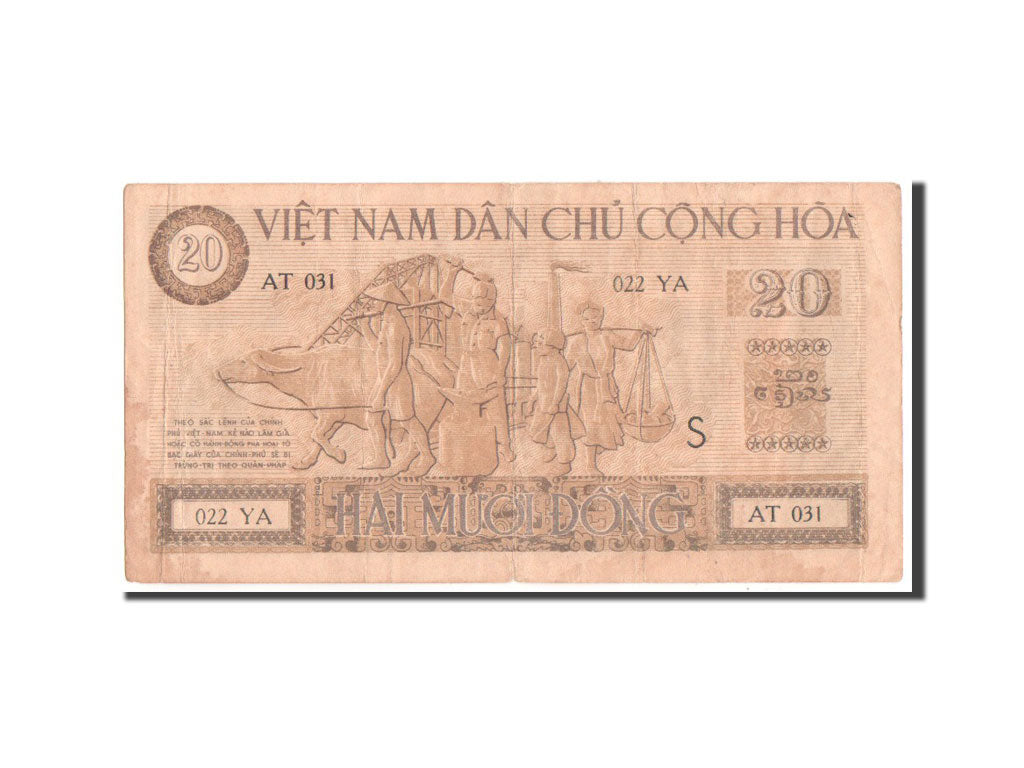 Banconote, Vietnam, 20 Dông, 1946, BB