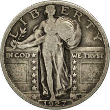 Estados Unidos, Standing Liberty Quarter, 1927, Philadelphia, BC+, KM 145