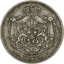 Romania, Carol I, Leu, 1873, EF(40-45), Silver, KM:10