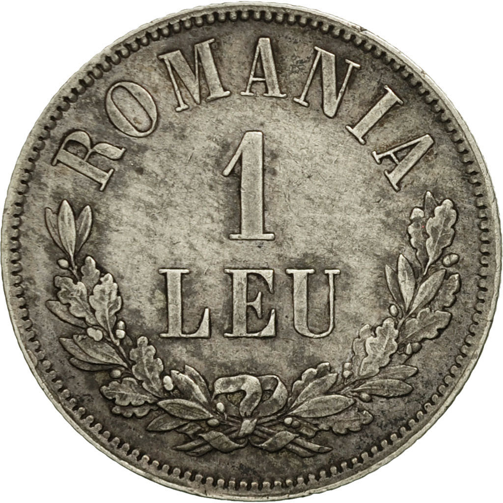 Romania, Carol I, Leu, 1873, EF(40-45), Silver, KM:10