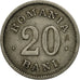 Romania, Carol I, 20 Bani, 1900, EF(40-45), Copper-nickel, KM:30