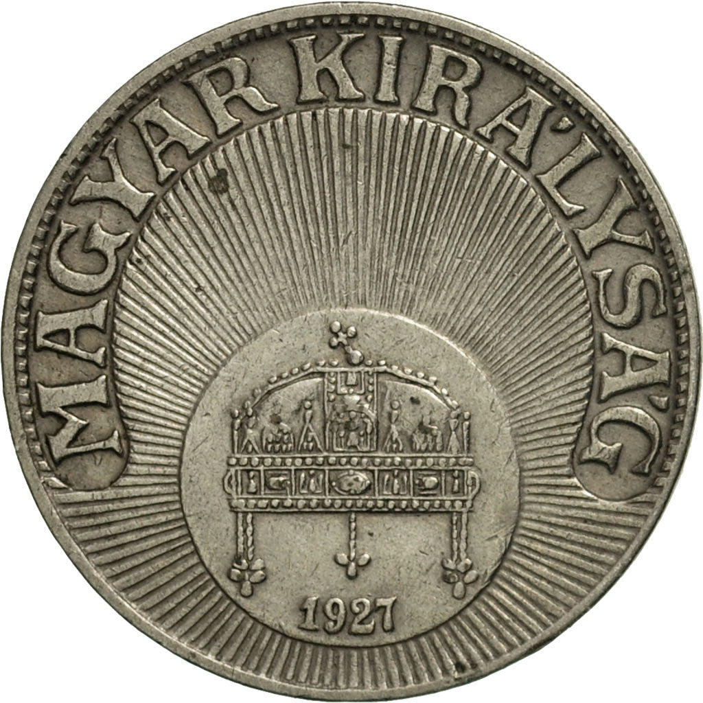 Ungheria, 10 Filler, 1927, Budapest, BB+, Rame-nichel, KM:507