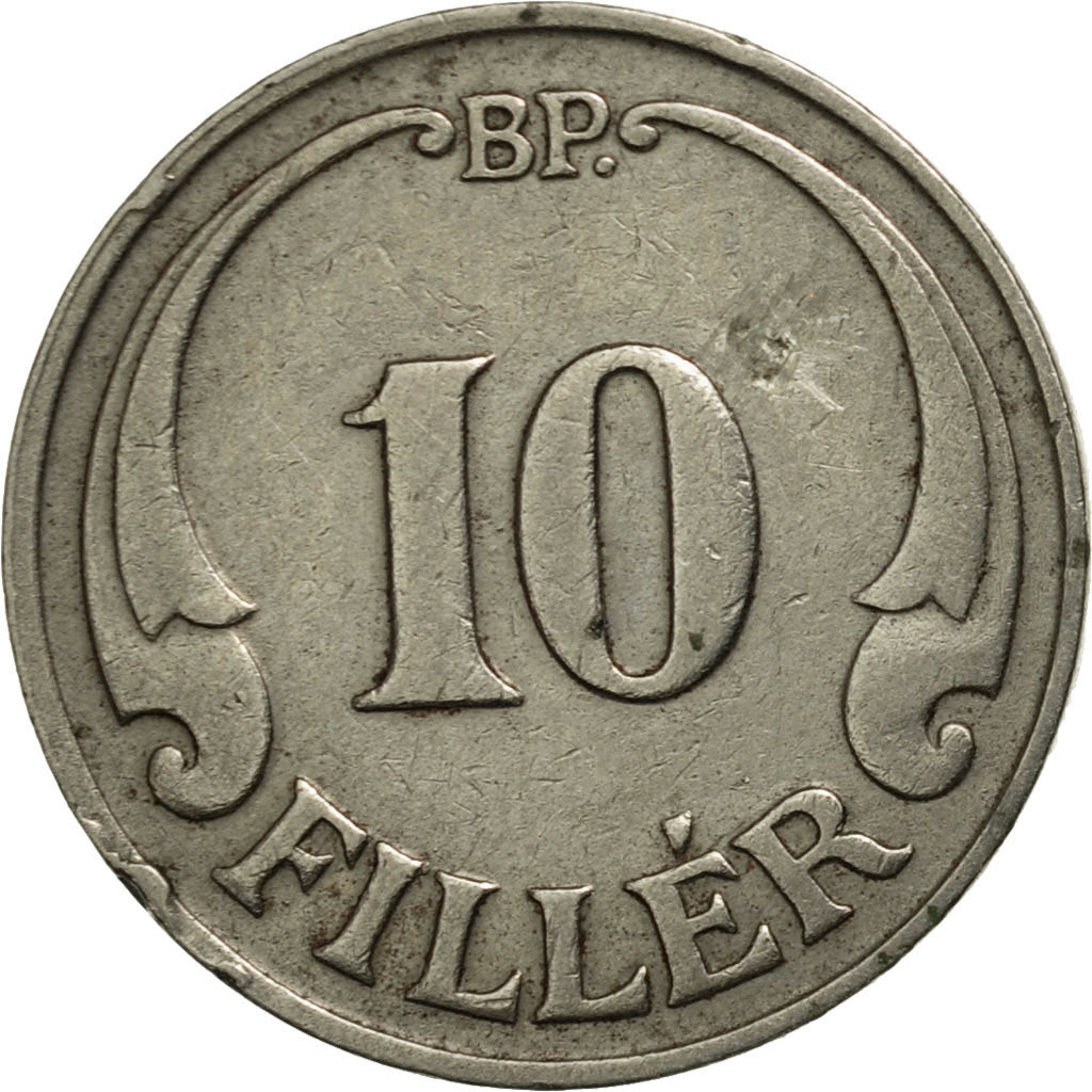Ungheria, 10 Filler, 1927, Budapest, BB+, Rame-nichel, KM:507