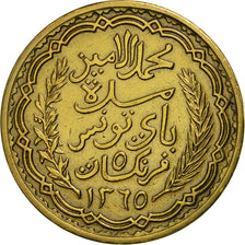 Tunisia, Muhammad al-Amin Bey, 5 Francs, 1946, Paris, AU(55-58), KM 273