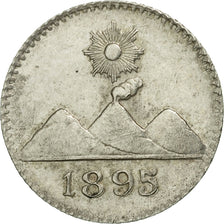 Guatemala, 1/4 Réal, 1895, AU(50-53), Silver, KM:162
