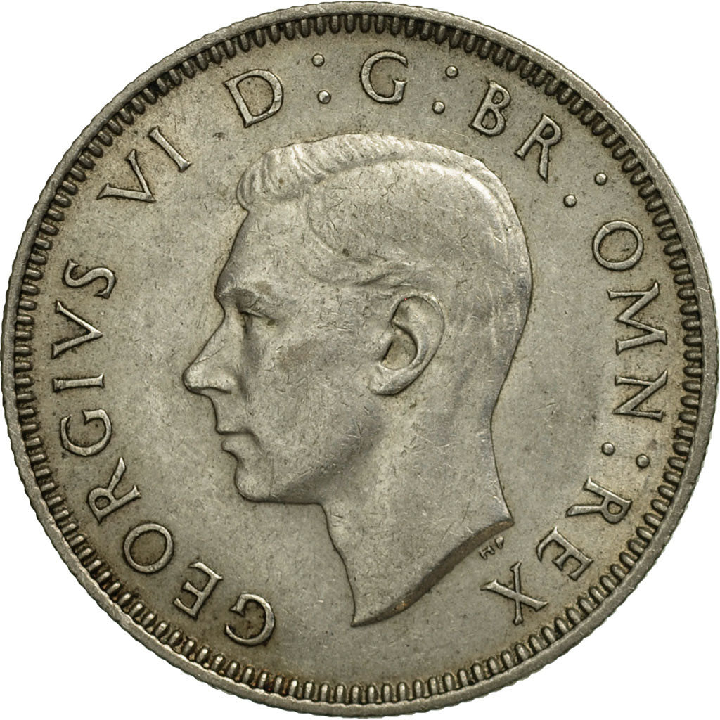 Great Britain, George VI, Shilling, 1946, AU(50-53), Silver, KM:854