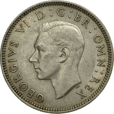 Great Britain, George VI, Shilling, 1946, AU(50-53), Silver, KM:854