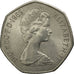 Great Britain, Elizabeth II, 50 New Pence, 1969, AU(50-53), Copper-nickel,KM913