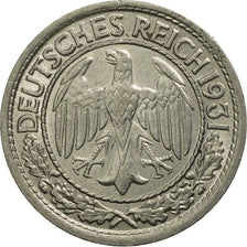 Monnaie, Allemagne, République de Weimar, 50 Reichspfennig, 1931, Berlin, TTB+