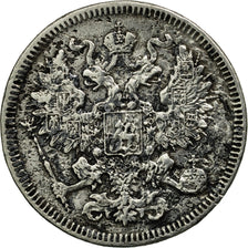 Russia, Alexander II, 20 Kopeks, 1861, VF(30-35), Silver, KM:22.2