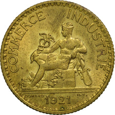 Coin, France, Chambre de commerce, Franc, 1921, Paris, AU(55-58)