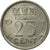 Moneta, Holandia, Wilhelmina I, 25 Cents, 1948, AU(50-53), Nikiel, KM:178