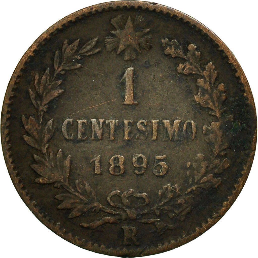 Italy, Umberto I, Centesimo, 1895, Rome, EF(40-45), Copper, KM:29