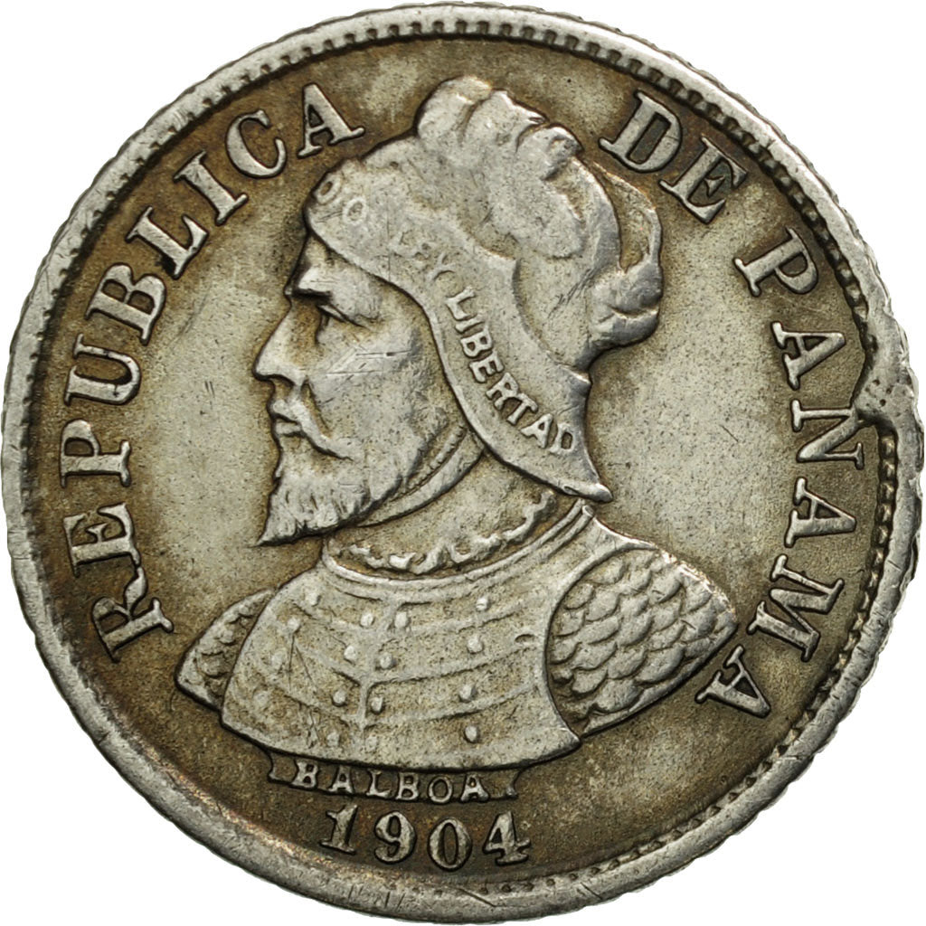 Panama, 5 Centesimos, 1904, TTB+, Argent, KM:2