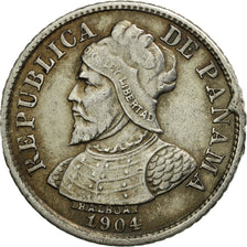 Panama, 5 Centesimos, 1904, TTB+, Argent, KM:2