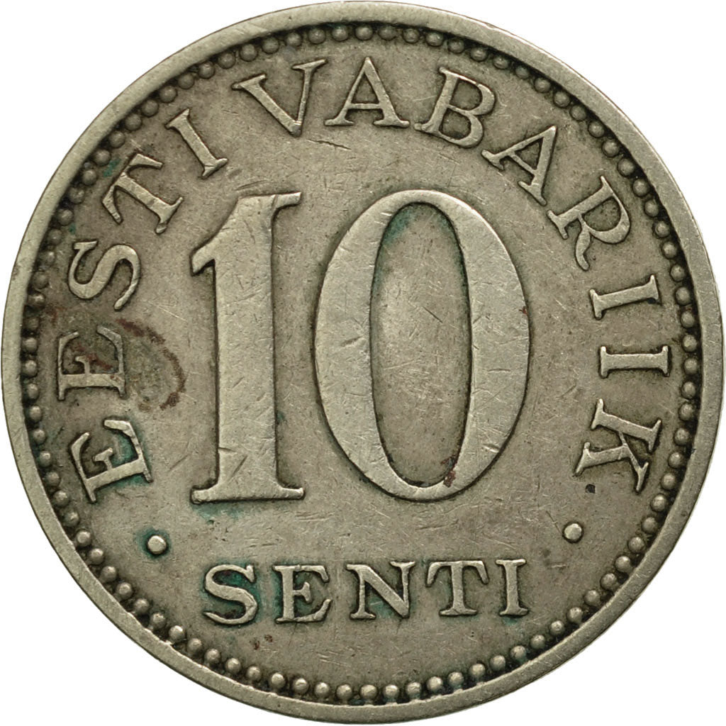 Estonia, 10 Senti, 1931, EF(40-45), Nickel-Bronze, KM:12
