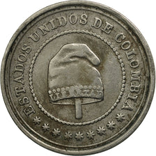 Colombie, 2-1/2 Centavos, 1881, Heaton, Birmingham, TTB, Copper-nickel, KM 180