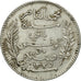 Monnaie, Tunisie, Muhammad al-Nasir Bey, 50 Centimes, 1916, Paris, SUP, Argent