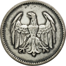 ALEMANIA - REPÚBLICA DE WEIMAR, Mark, 1924, Berlin, BC+, Plata, KM:42
