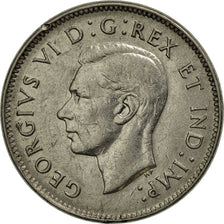 Moneda, Canadá, George VI, 5 Cents, 1938, Royal Canadian Mint, Ottawa, MBC+