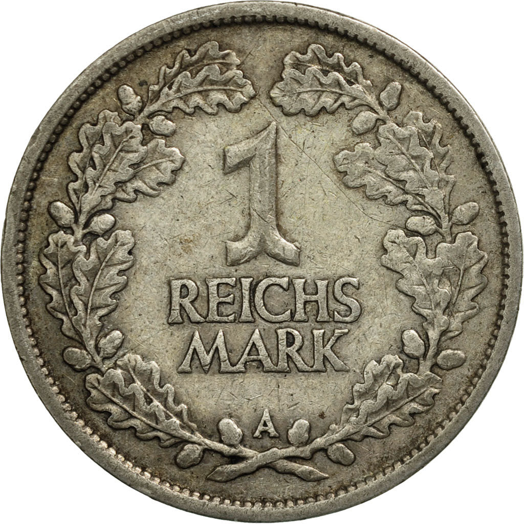 Coin, GERMANY, WEIMAR REPUBLIC, Mark, 1925, Berlin, VF(30-35), Silver, KM:42