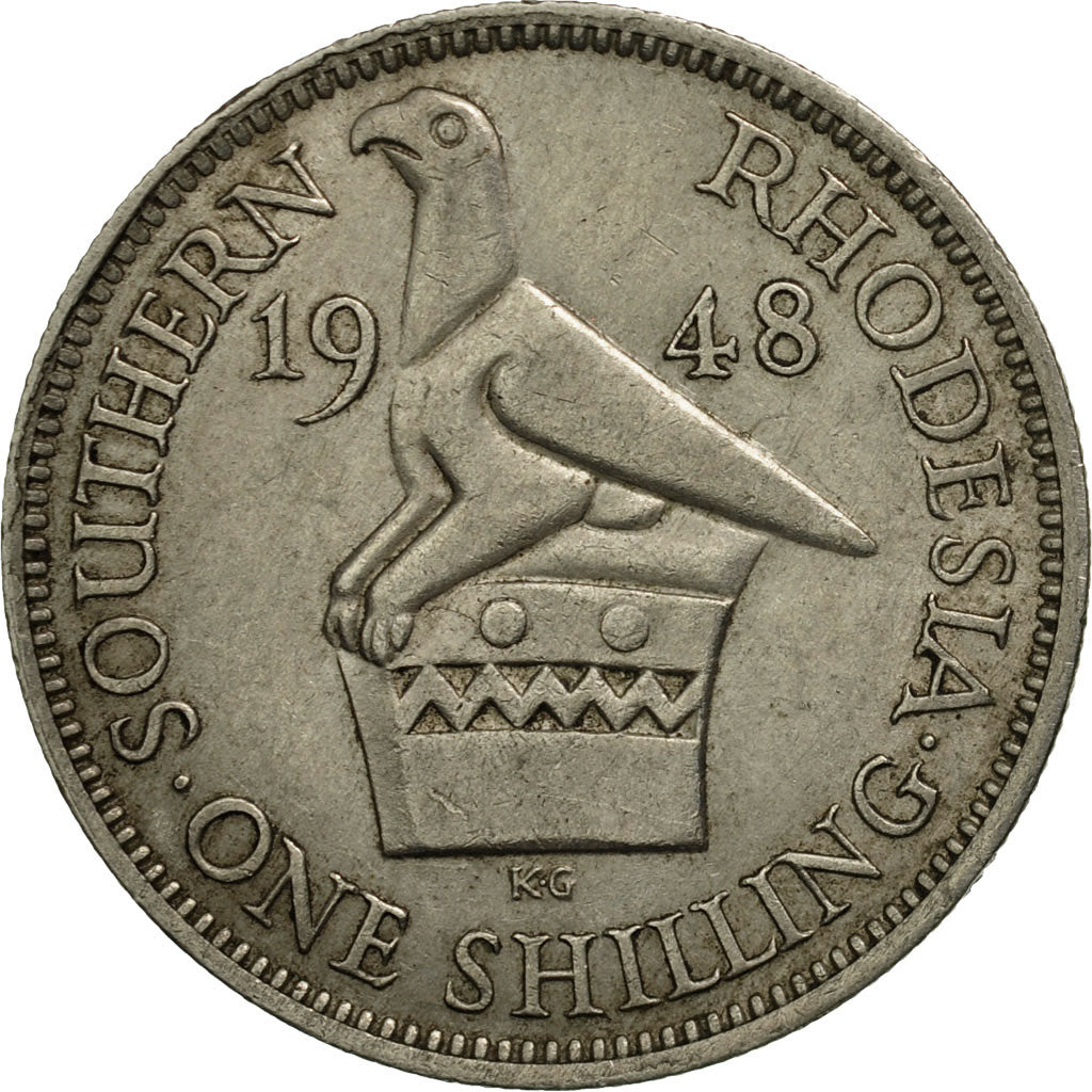 Southern Rhodesia, George VI, Shilling, 1948, EF(40-45), Copper-nickel, KM:22