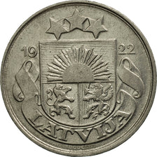 Latvia, 10 Santimu, 1922, AU(50-53), Nickel, KM:4