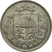 Latvia, 10 Santimu, 1922, AU(50-53), Nickel, KM:4