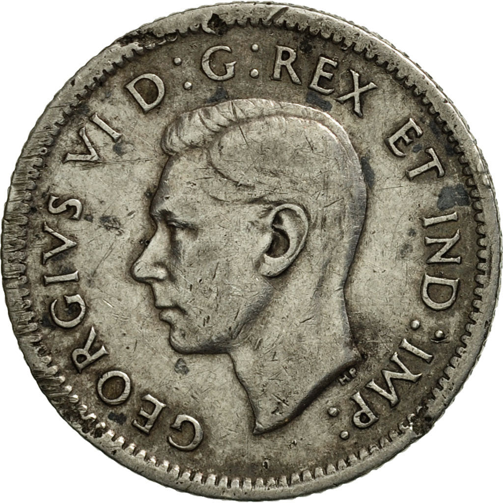 Coin, Canada, George VI, 10 Cents, 1939, Royal Canadian Mint, Ottawa, EF(40-45)