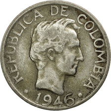 Colombie, 20 Centavos, 1946, Bogota, TTB, Argent, KM:208.1