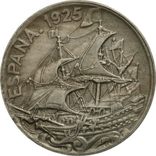 Spain, Alfonso XIII, 25 Centimos, 1925, Madrid, EF(40-45), Copper-nickel, KM:740