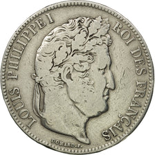 Monnaie, France, Louis-Philippe, 5 Francs, 1832, Strasbourg, TB, Argent