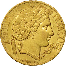 France, Cérès, 20 Francs, 1851, Paris, TTB+, Or, KM:762, Gadoury:1059