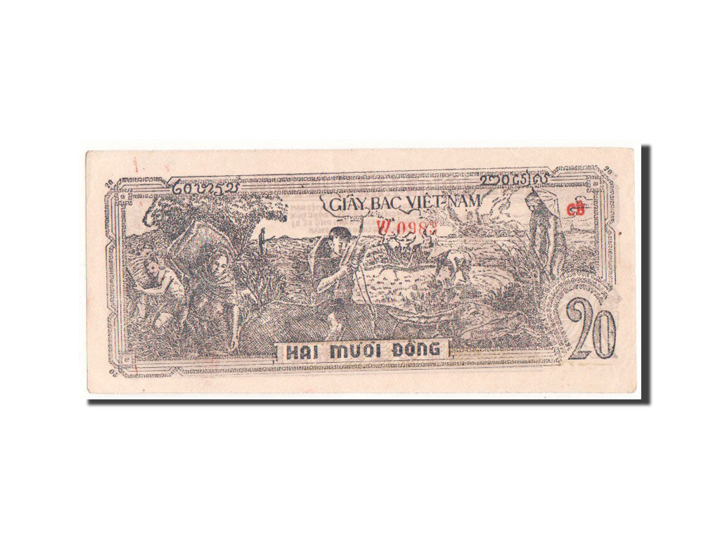 Viet Nam, 20 D<ox>ng, 1948, KM #26, AU(55-58), CB