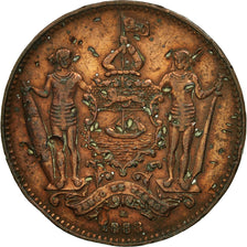 Coin, BRITISH NORTH BORNEO, Cent, 1888, Heaton, Birmingham, EF(40-45), Bronze
