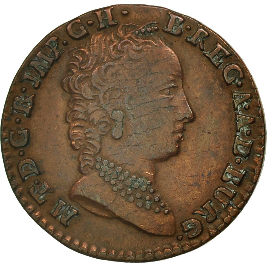 AUSTRIAN NETHERLANDS, Maria Theresa, Liard, Oord, 1752, Bruges, EF(40-45),KM 2