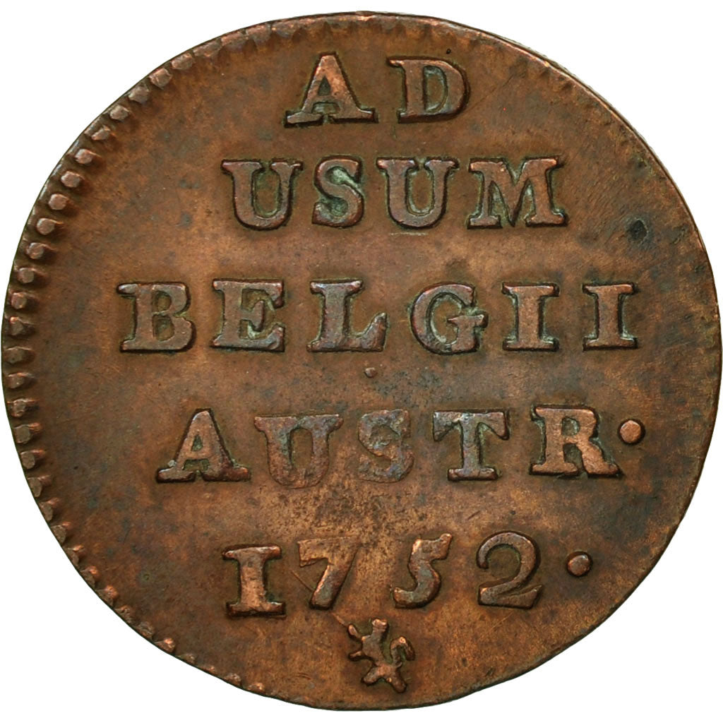 AUSTRIAN NETHERLANDS, Maria Theresa, Liard, Oord, 1752, Bruges, EF(40-45),KM 2