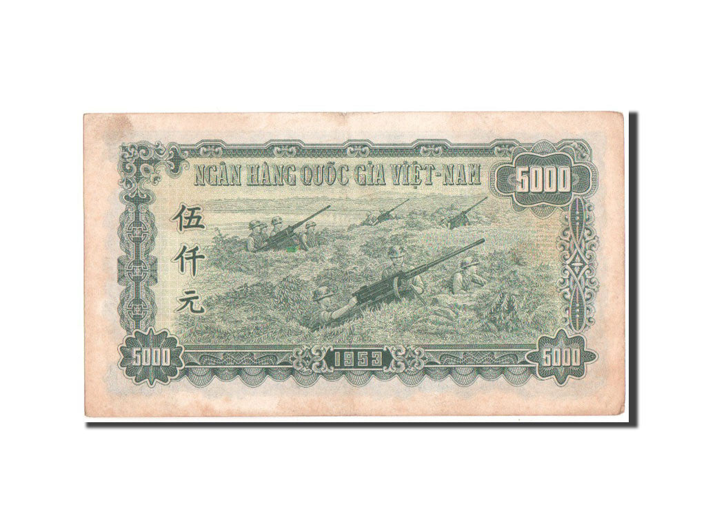 Viet Nam, 5000 D<ox>ng, 1953, KM #66a, AU(50-53), DC